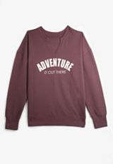 Adventure Relaxed Fit Sweatshirt, PURPLE MOSS, small