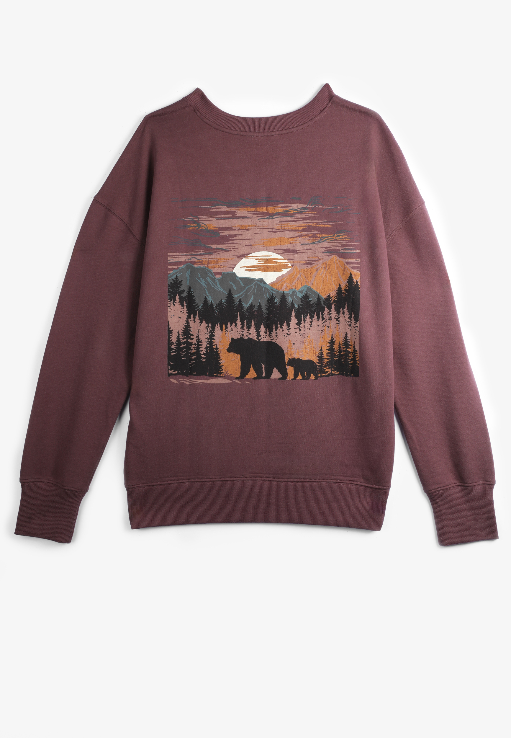 Adventure Relaxed Fit Sweatshirt, PURPLE MOSS, large