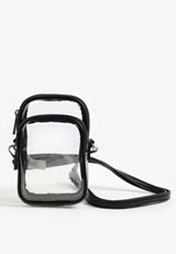 Clear North South Crossbody Bag, , small