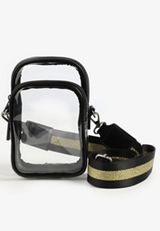 Metallic Striped Removable Bag Straps, C605, small