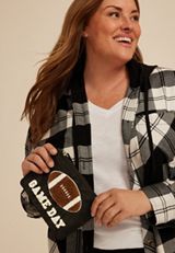 Game Day Nylon Zipper Pouch, C106, small