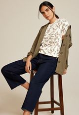 24/7 Dawson Floral Crew Neck Tee, C1524, small