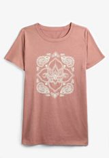 Paisley Classic Fit Graphic Tee, C4188, small