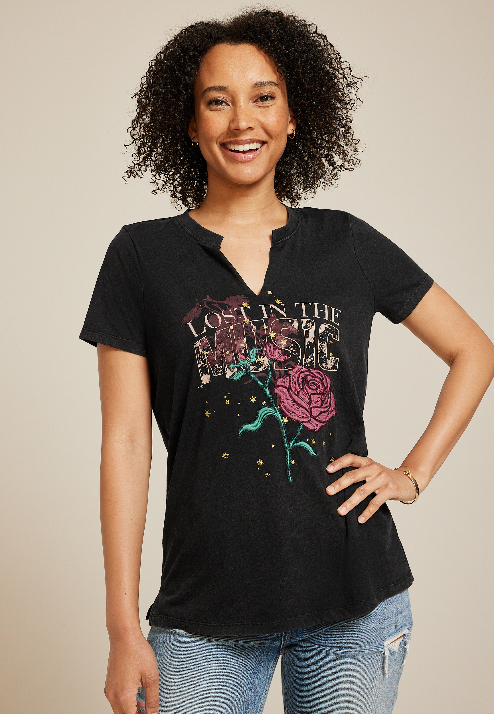 Lost In The Music Classic Fit Graphic Tee