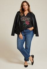 Plus Size Lost In The Music Classic Fit Graphic Tee, C106, small