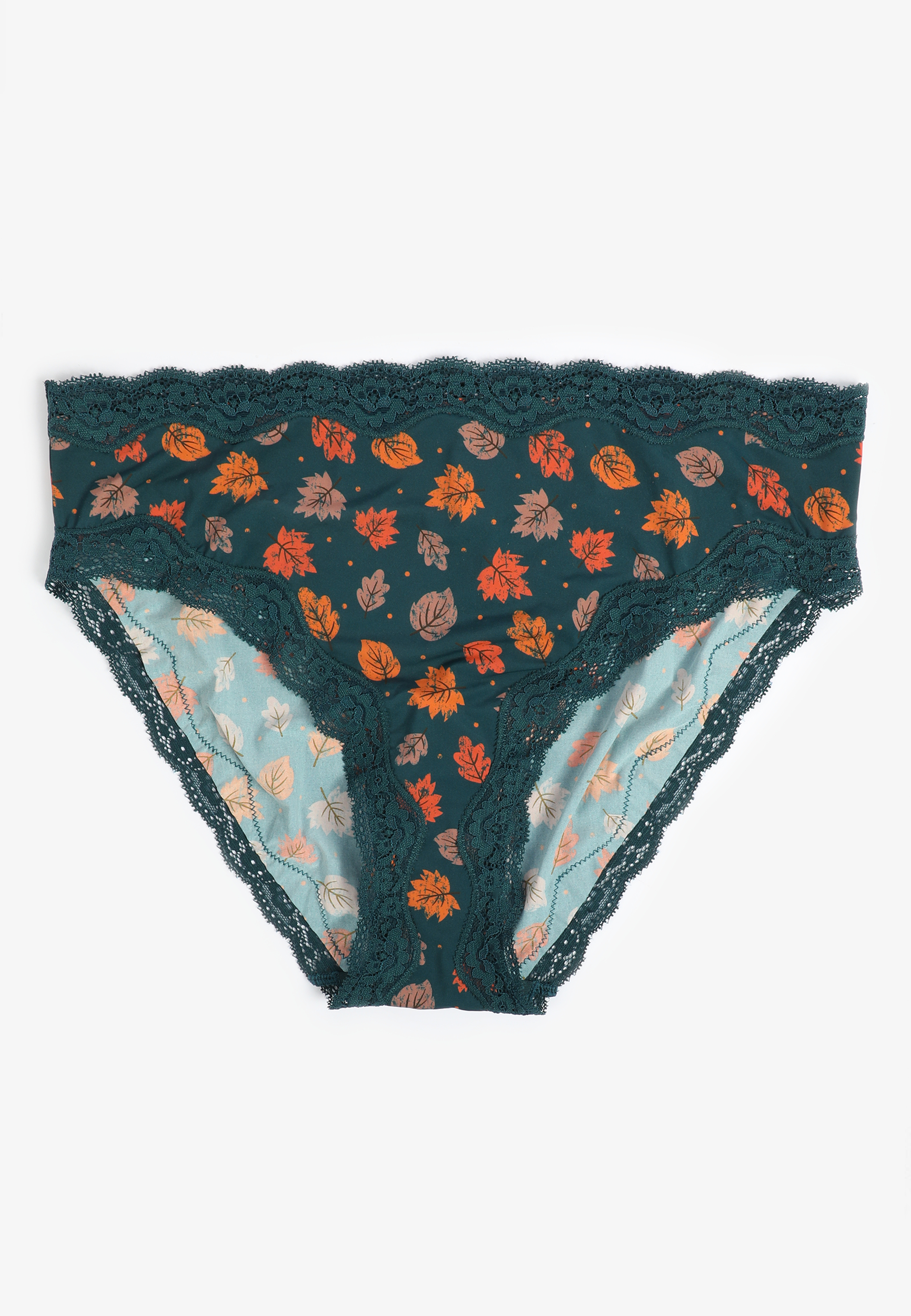 True Stretch Jersey Fall Leaves High Waist Bikini Panty
