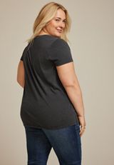 Plus Size Thankful Classic Fit Graphic Tee, , small