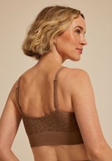True Stretch Animal Seamless V Neck Bralette, C30, small