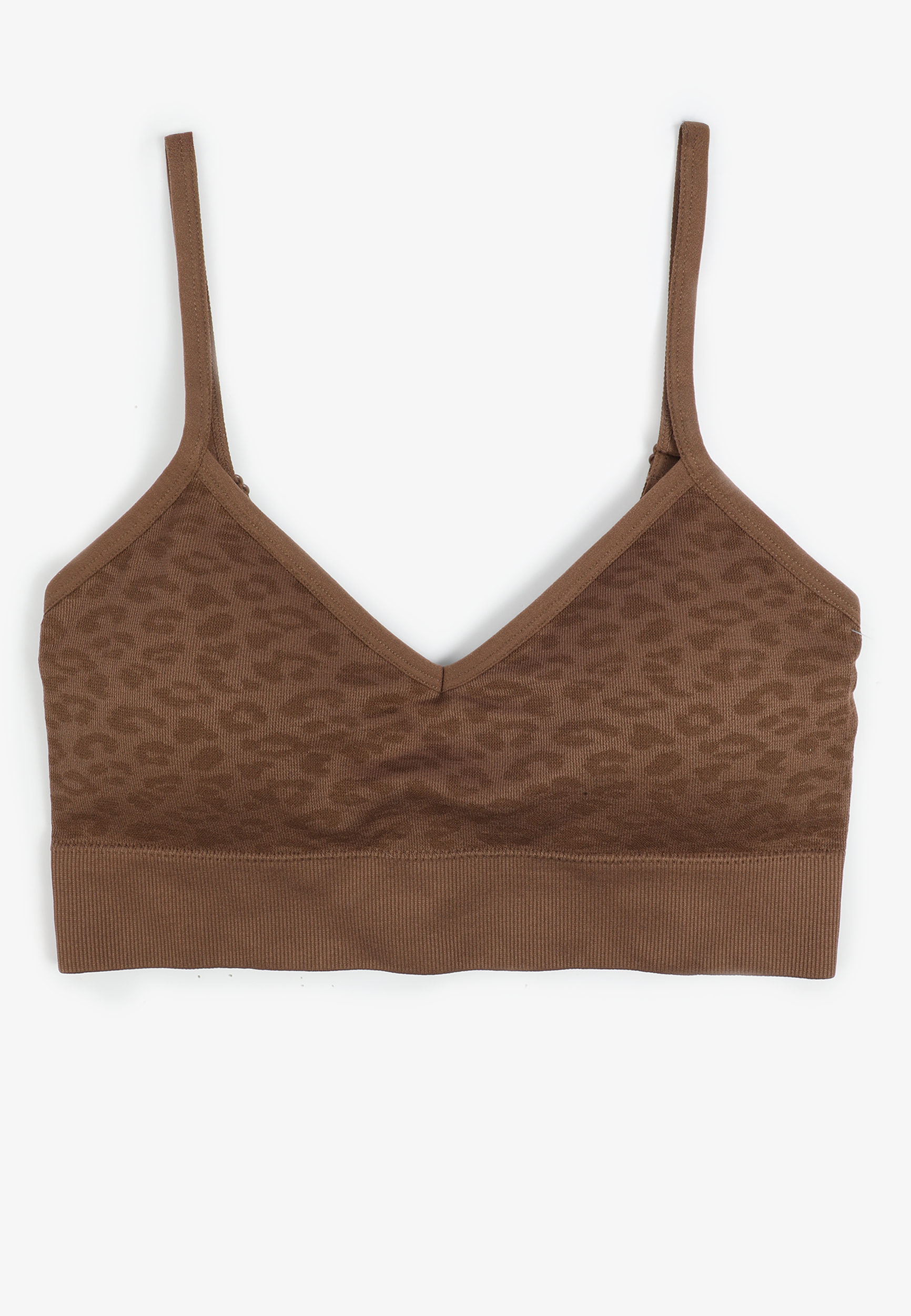 True Stretch Animal Seamless V Neck Bralette, C30, large