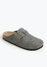 SuperCush Chloe Felt Footbed Clog, CHARCOAL, small