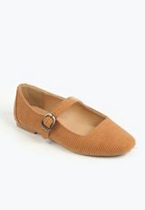 SuperCush Ivy Corduroy Mary Jane Flat, COGNAC, small