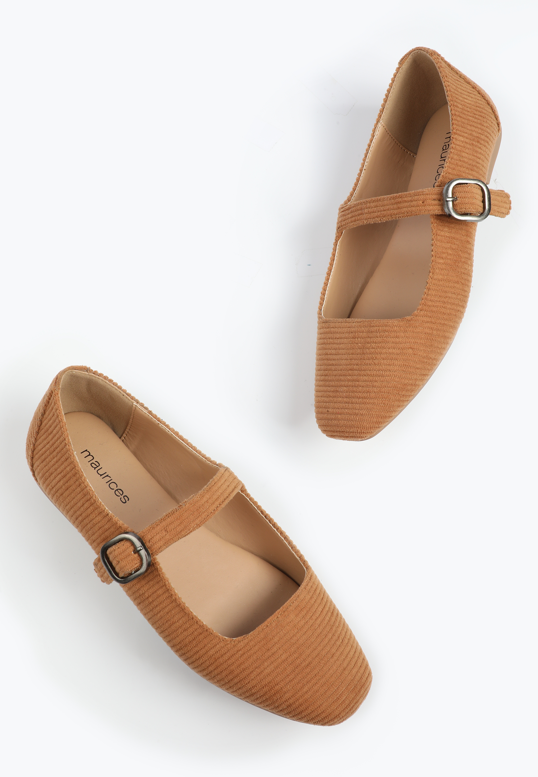 SuperCush Ivy Corduroy Mary Jane Flat, COGNAC, large