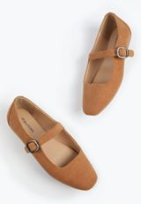 SuperCush Ivy Corduroy Mary Jane Flat, COGNAC, small