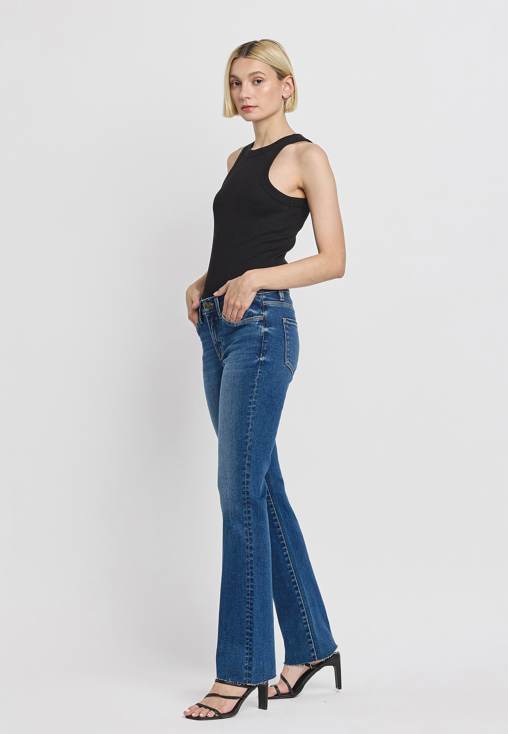 Flying Monkey&trade; Mid Rise Slim Boot Jean, C258, large