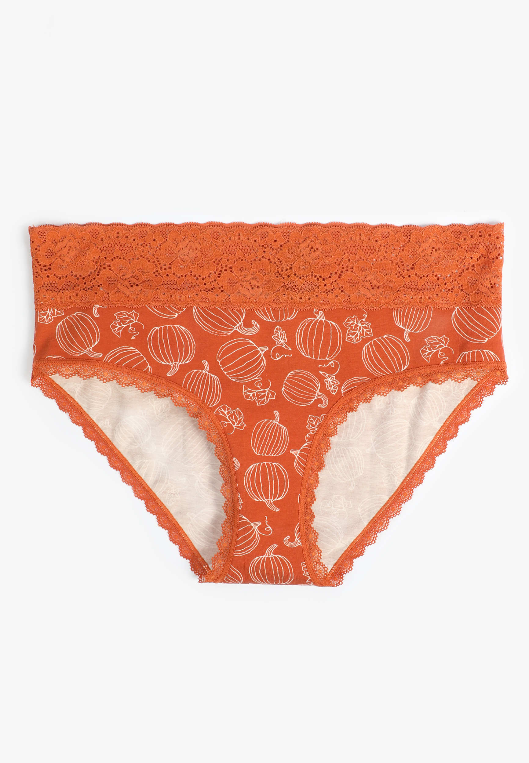 Simply Comfy Cotton Pumpkin Hipster Panty