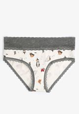 Simply Comfy Cotton Halloween Dogs Hipster Panty, , small