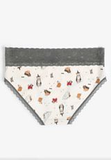 Simply Comfy Cotton Halloween Dogs Hipster Panty, , small