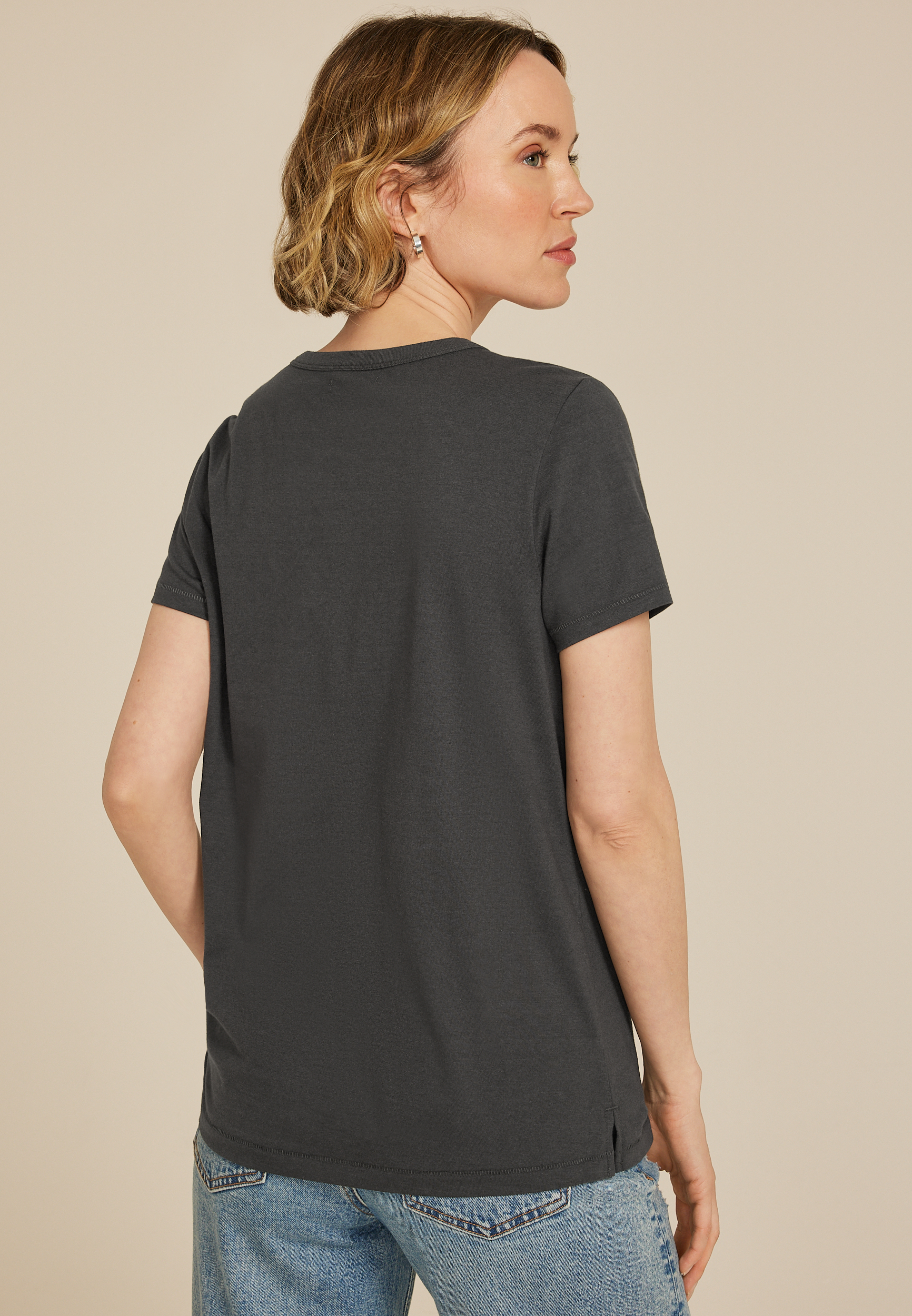 Do What Makes You Happy Classic Fit Graphic Tee, C1876, large