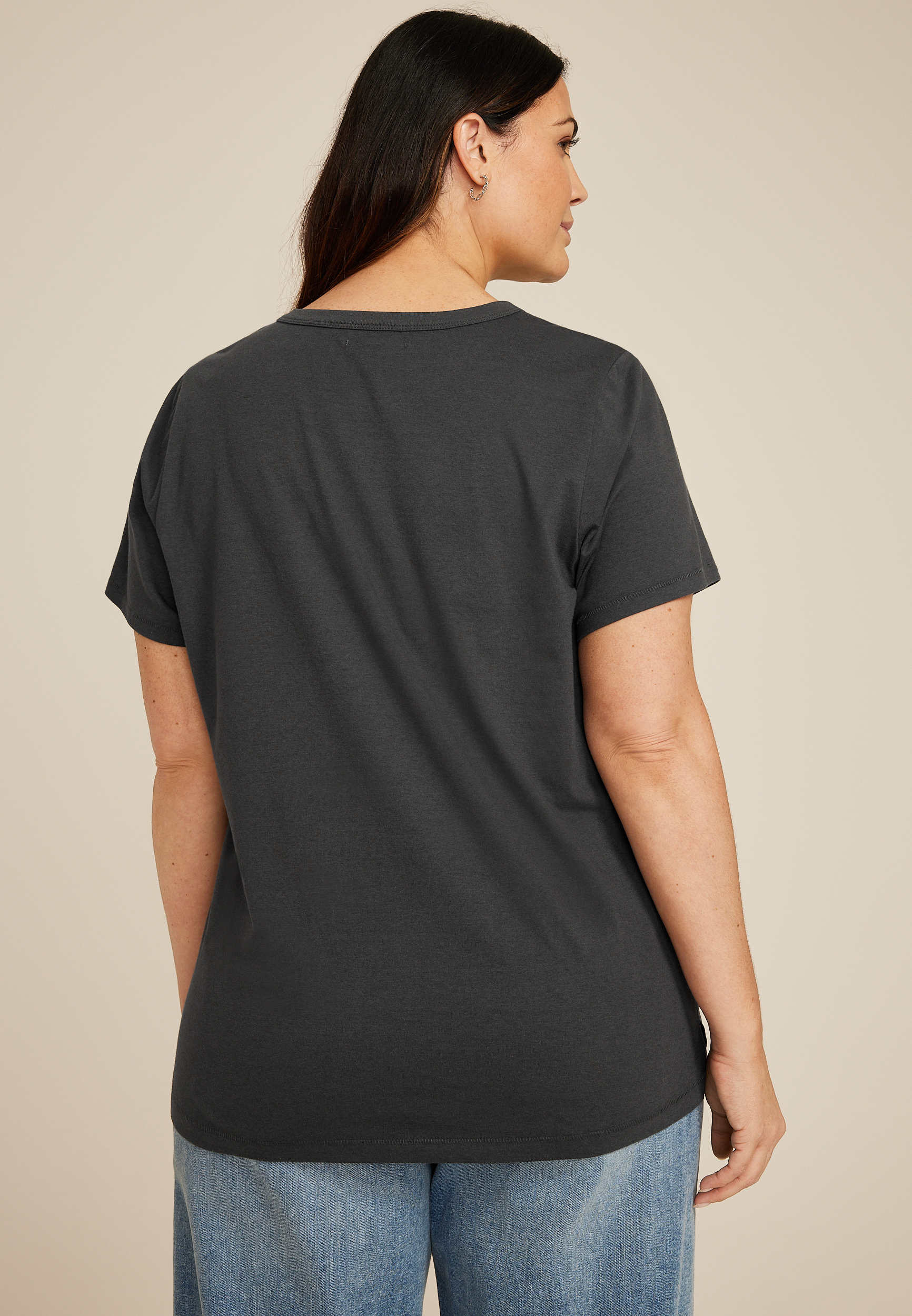 Plus Size Do What Makes You Happy Classic Fit Graphic Tee, C1876, large