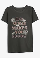 Plus Size Do What Makes You Happy Classic Fit Graphic Tee, C1876, small