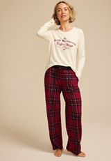 Slow Mornings Coffee Graphic Tee And Wide Leg Pajama Set, C3368, small