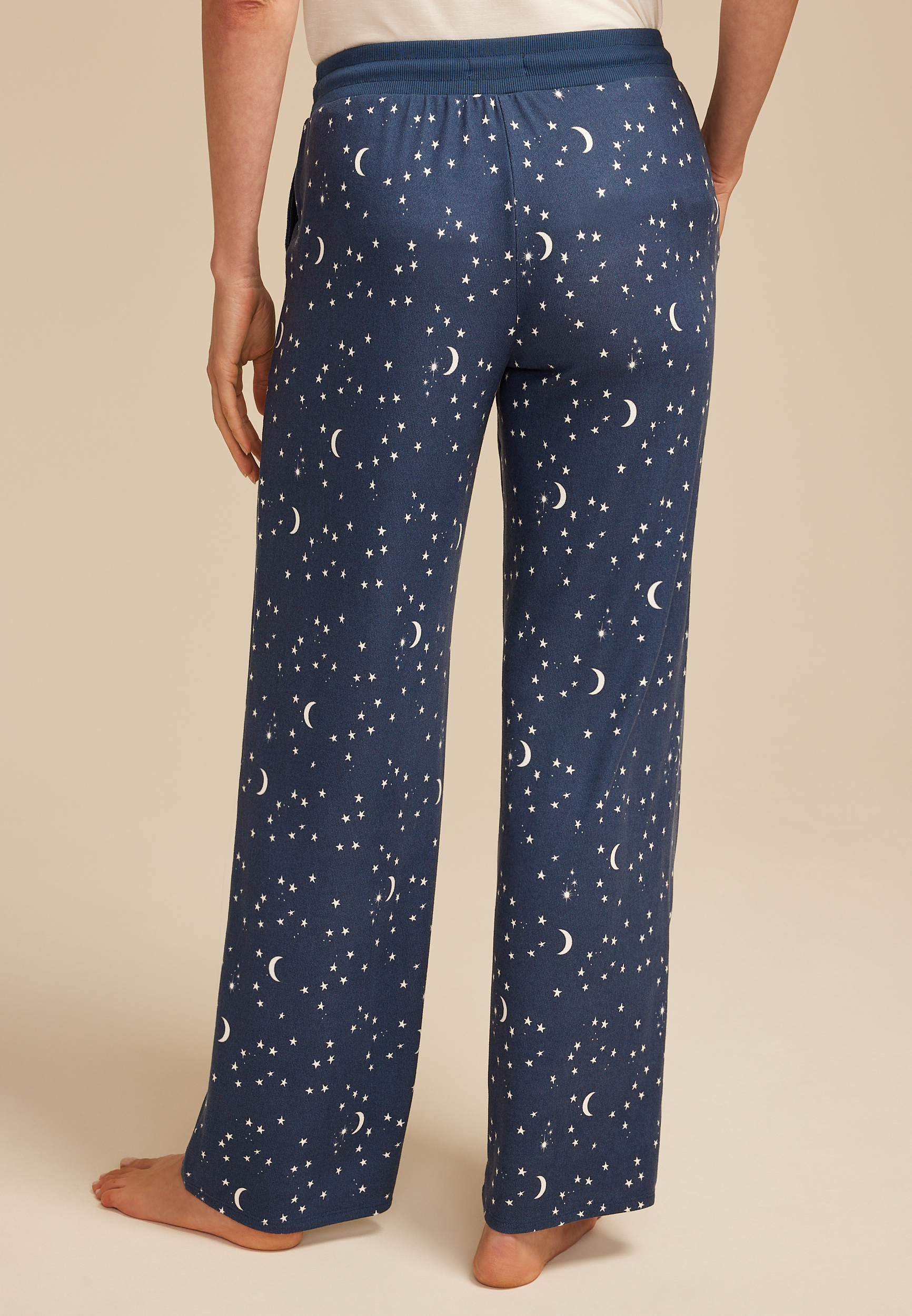 Celestial Wide Leg Pajama Pants, C4131, large