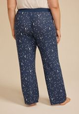 Plus Size Celestial Wide Leg Pajama Pants, C4131, small