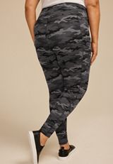Plus Size Camo High Rise Pocket Luxe Legging, C1755, small