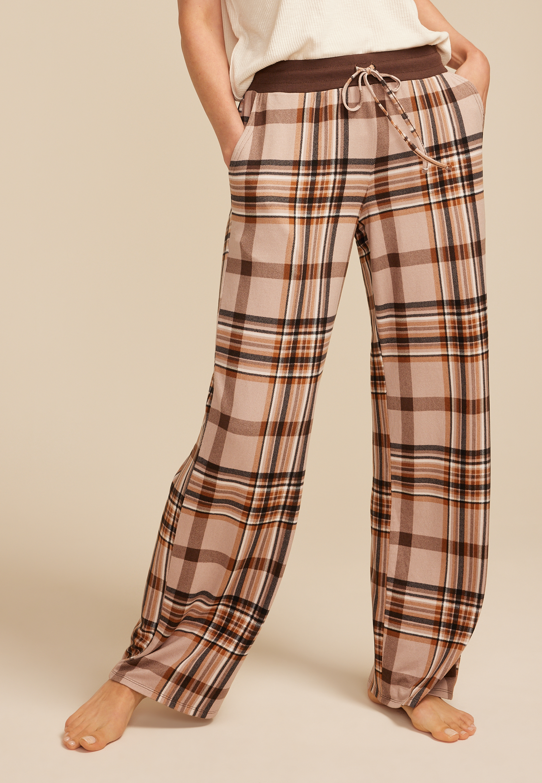 Sleepwear Wide Leg Pj Pants Pink Bow Wide Leg Pants Pajama Set