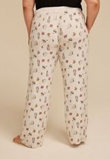 Plus Size Halloween Dogs Wide Leg Pajama Pants, C5249, small