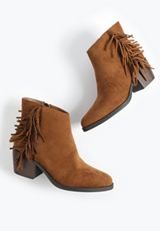 SuperCush Riley Fringe Block Heel Boot, C1144, small