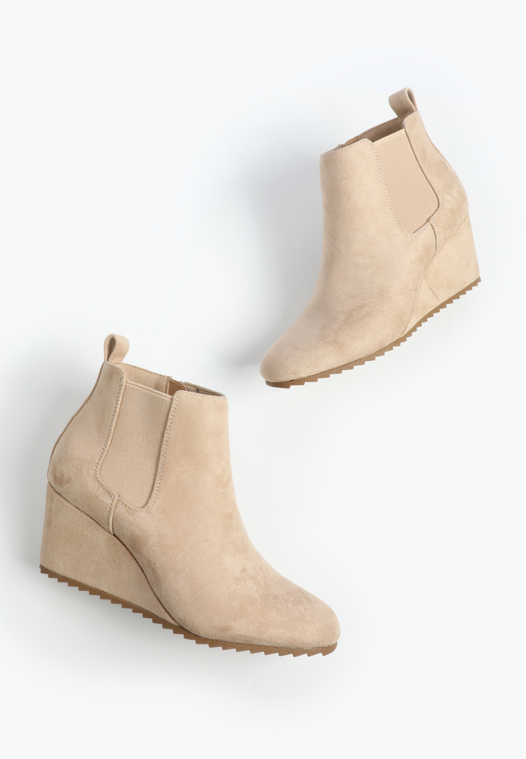 SuperCush Robyn Faux Suede Wedge Boot, , large