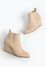 SuperCush Robyn Faux Suede Wedge Boot, , small