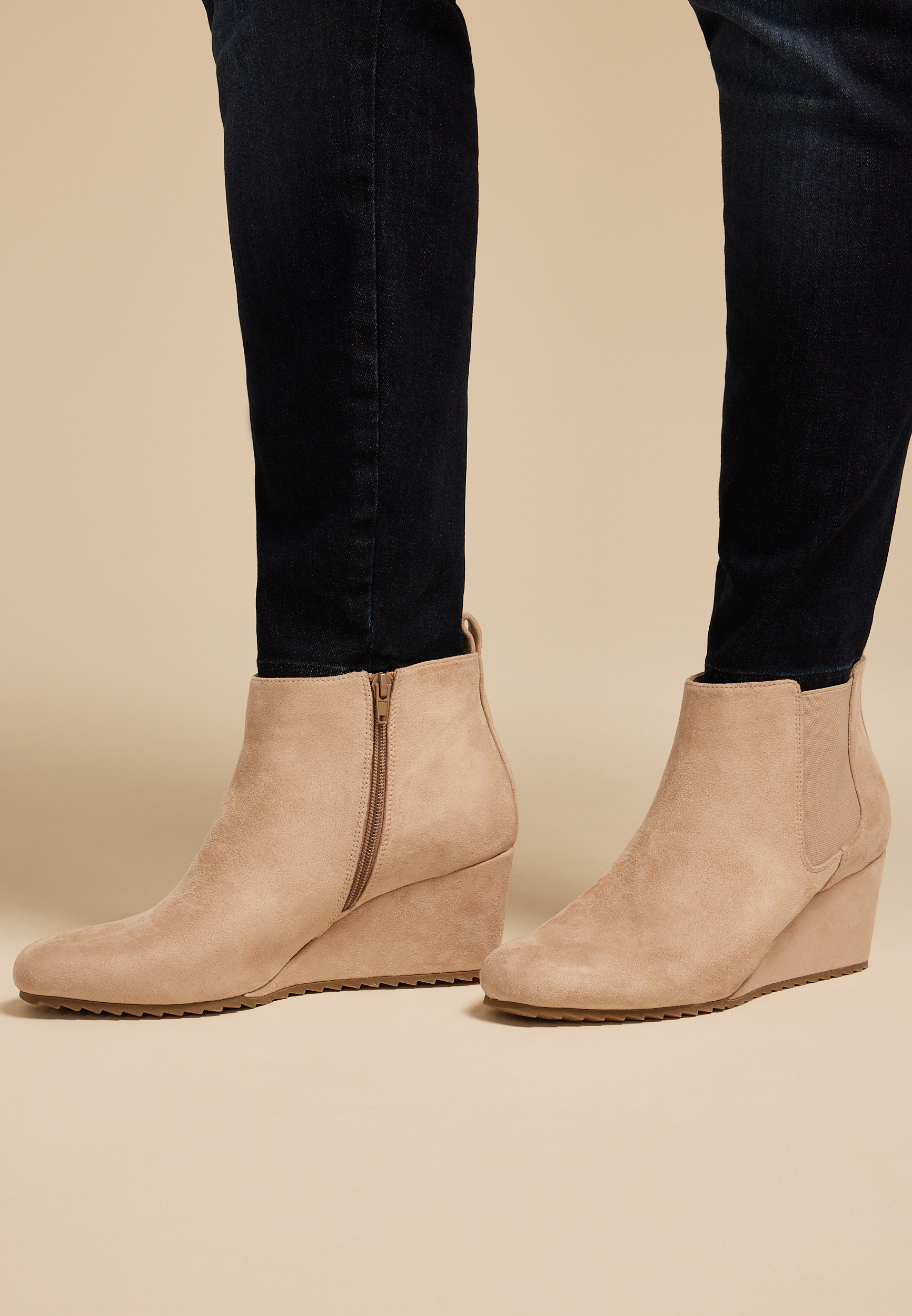 SuperCush Robyn Faux Suede Wedge Boot maurices