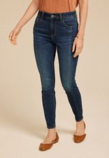 m jeans by maurices&trade; Dark High Rise Side Seam Jegging, C258, small