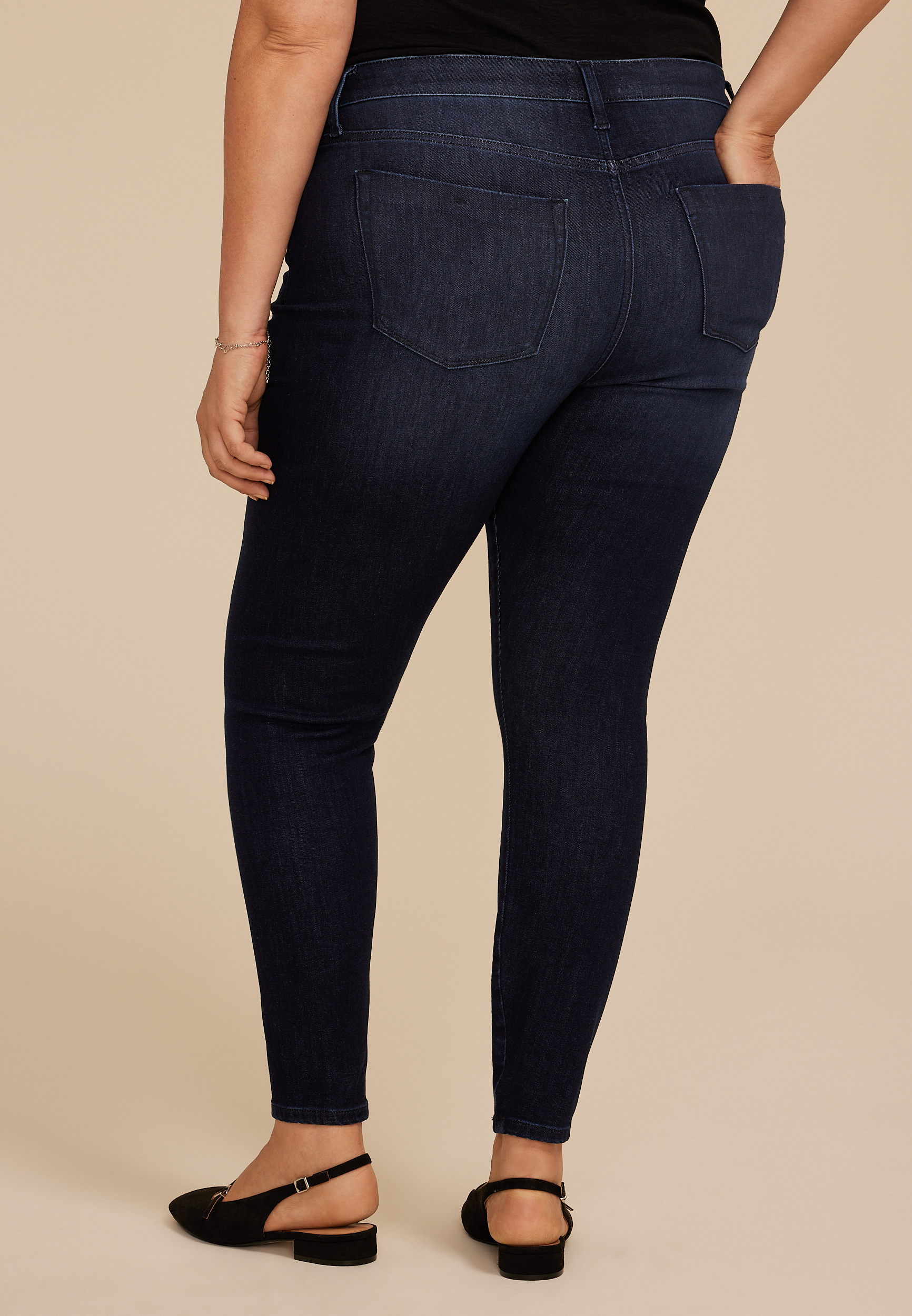 Plus Size m jeans by maurices&trade; Cool Comfort High Rise Seamless Jegging, C258, large