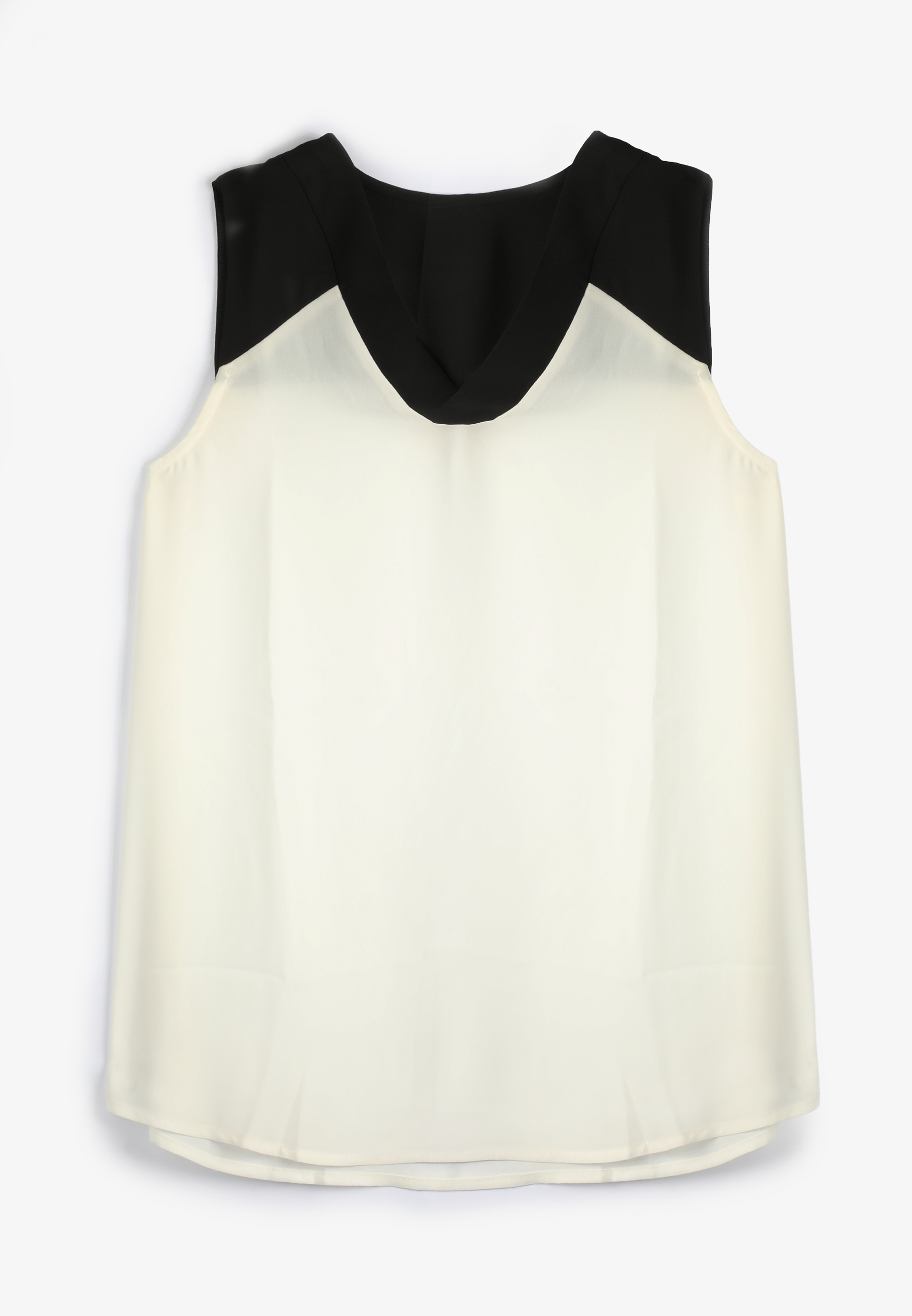 Colorblock V Neck Tank Top