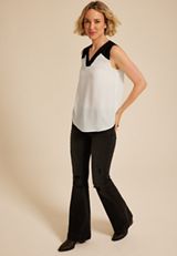 Colorblock V Neck Tank Top, C1939, small