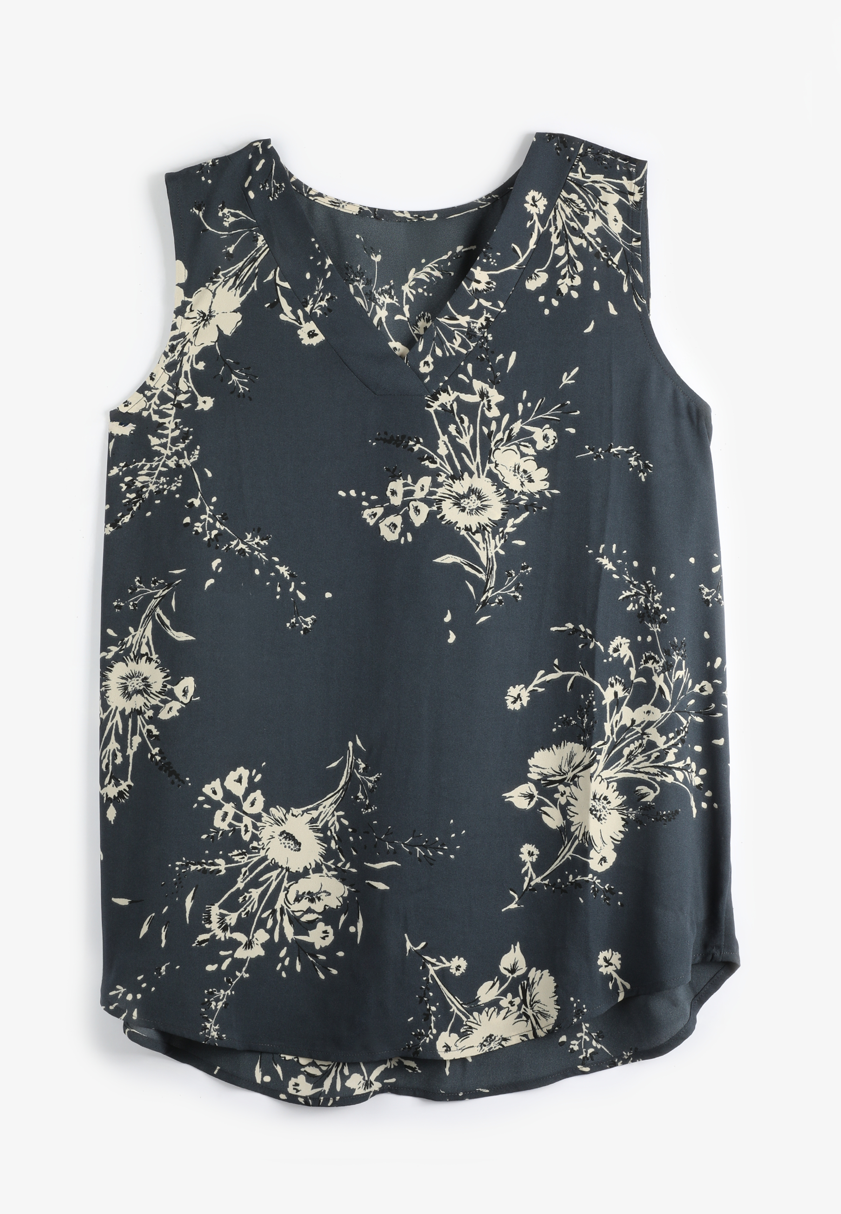 Floral V Neck Tank Top