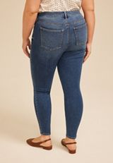 Plus Size m jeans by maurices&trade; Dark Mid Rise Jegging, C258, small