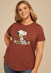 Plus Size Fall Sunflower Classic Fit Graphic Tee