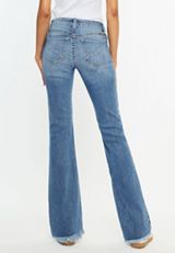 KanCan&trade; Mid Rise Thick Stitch Frayed Hem Bootcut Jean, C3337, small