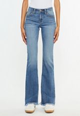KanCan&trade; Mid Rise Thick Stitch Frayed Hem Bootcut Jean, C3337, small