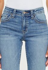 KanCan&trade; Mid Rise Thick Stitch Frayed Hem Bootcut Jean, C3337, small