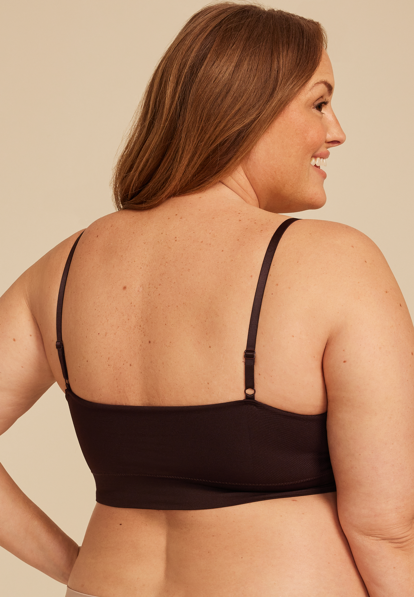 True Stretch Seamless Square Neck Bralette, C1229, large