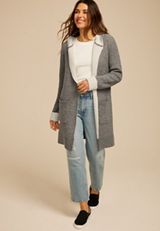 Teddy Lined Coatigan, C2821, small