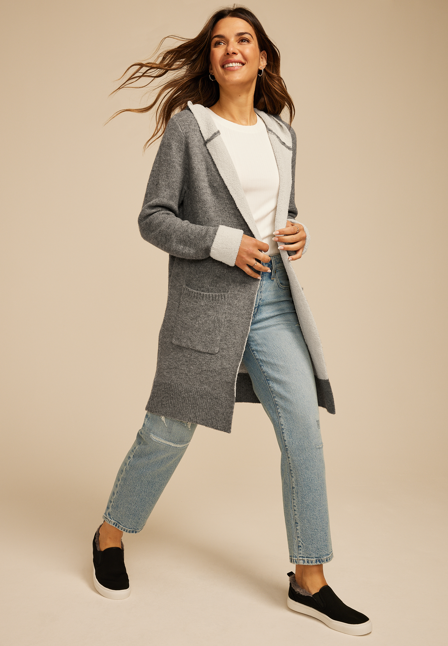 Teddy Lined Coatigan maurices