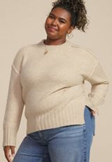 Plus Size Teddy Sweater, C4563, small