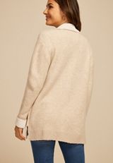Teddy Lined Shacket, CREAM COMBO, small
