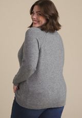 Plus Size Cozier Than Cashmere Tinsel Joy Sweater, , small